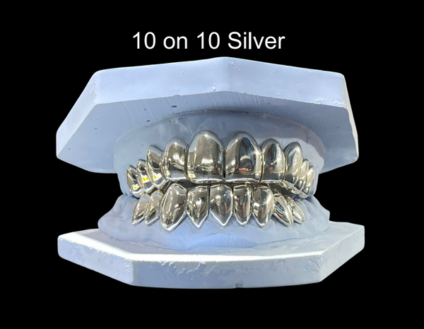 10 On 10 Silver Grillz