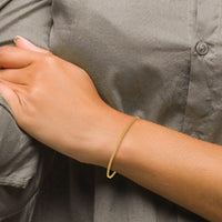 14k 1.8mm Lightweight Flat Bismark Chain
