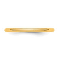 14KY 1.5mm Half Round Band Size 4
