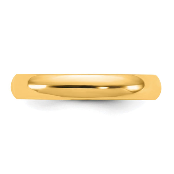 14KY 3.5mm Half Round Band Size 9.5