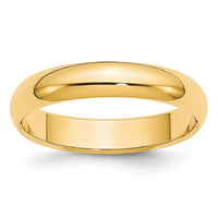 14KY 3.5mm Half Round Band Size 12.5