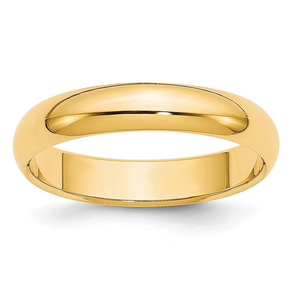 14KY 3.5mm Half Round Band Size 12.5