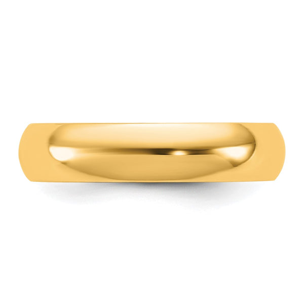 14KY 4.5mm Half Round Band Size 12.5