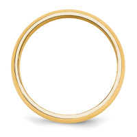 14KY 5mm Half-Round Wedding Band Size 12