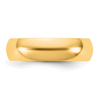 14KY 5.5mm Half Round Band Size 14