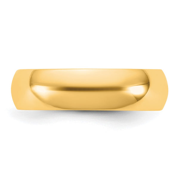 14KY 5.5mm Half Round Band Size 14
