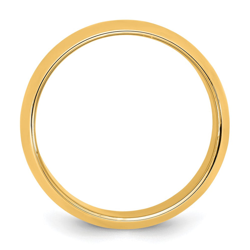 14KY 9mm Half Round Band Size 13.5