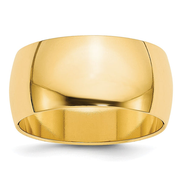 14KY 9mm Half Round Band Size 7.5