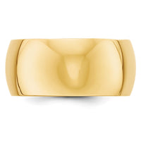 14KY 10mm Half Round Band Size 9.5