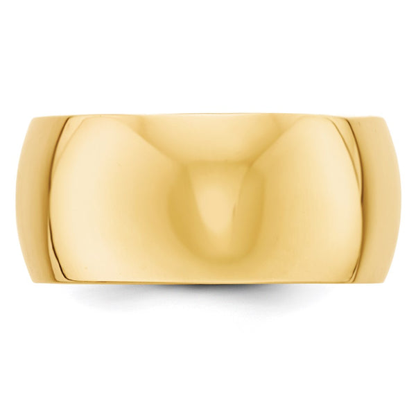 14KY 10mm Half Round Band Size 9