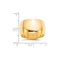 14KY 12mm Half Round Band Size 5