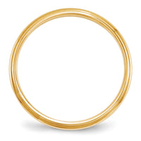 14KY 2.5mm Half Round with Edge Band Size 4
