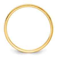 14KY 1mm LTW Half Round Band Size 4