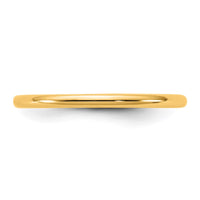 14KY 1.5mm LTW Half Round Band Size 8.5