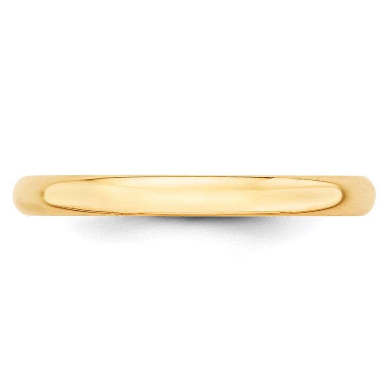 14KY 2.5mm LTW Half Round Band Size 4