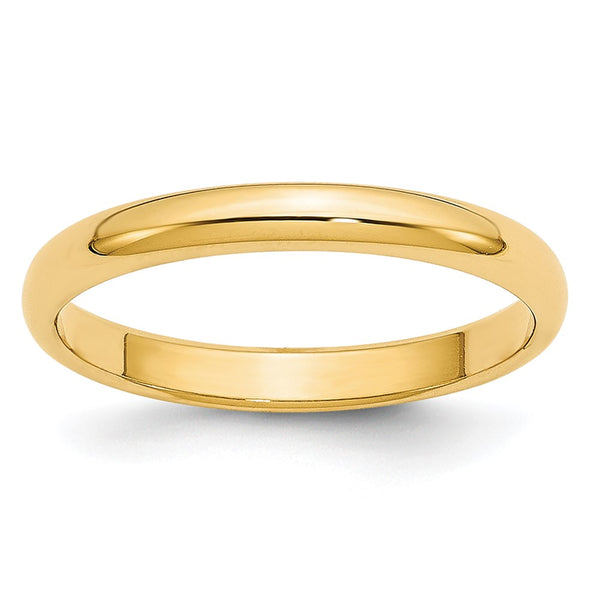 14KY 2.5mm LTW Half Round Band Size 4.5