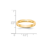 14KY 3mm LTW Half Round Band Size 5.5