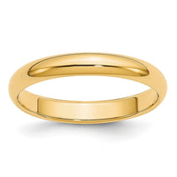 14KY 3mm LTW Half Round Band Size 5