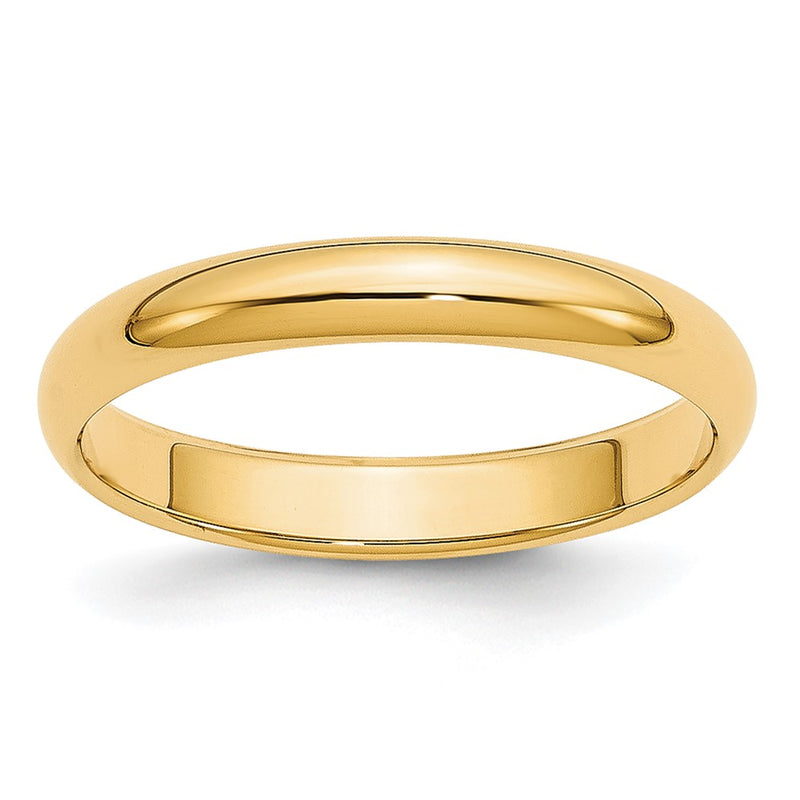 14KY 3mm LTW Half Round Band Size 5