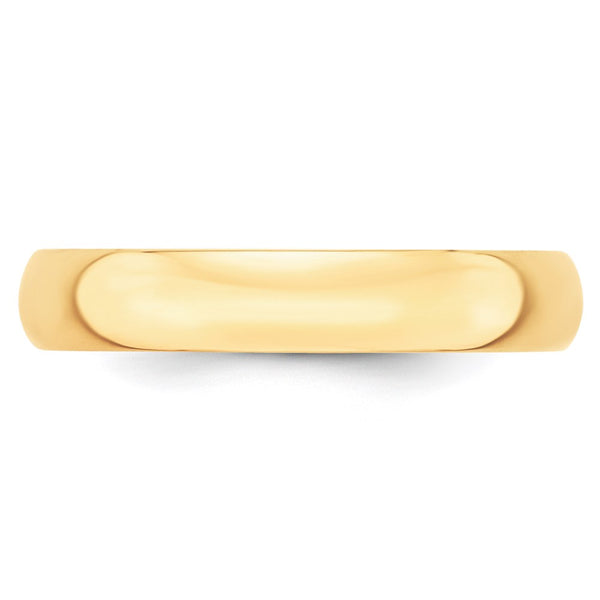 14KY 4mm LTW Half Round Band Size 8.5