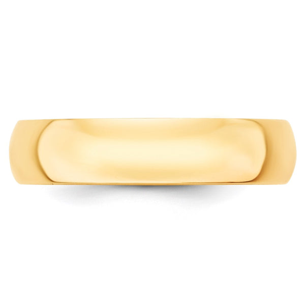 14KY 5mm LTW Half Round Band Size 6