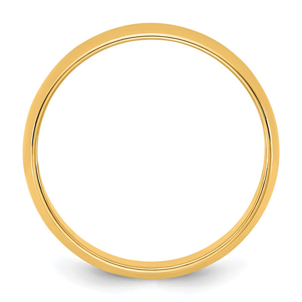 14KY 5.5mm LTW Half Round Band Size 5.5