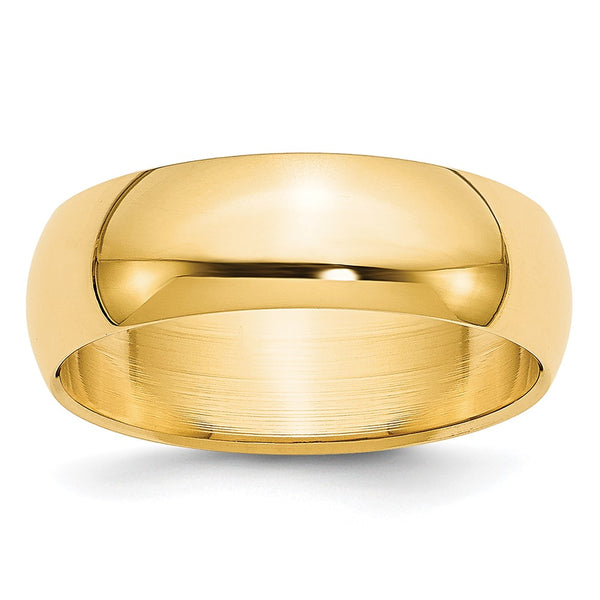 14KY 5.5mm LTW Half Round Band Size 5.5