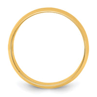 14KY 8.5mm LTW Half Round Band Size 7.5