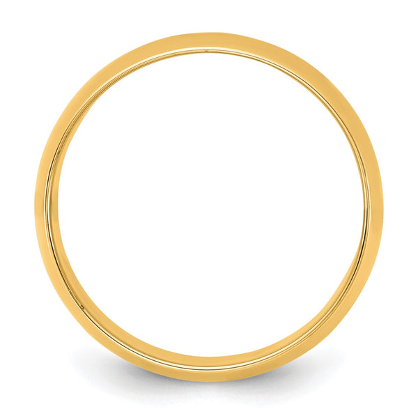 14KY 8.5mm LTW Half Round Band Size 7.5