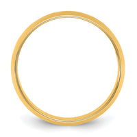 14KY 9mm LTW Half Round Band Size 8.5