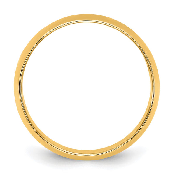 14KY 9mm LTW Half Round Band Size 8.5