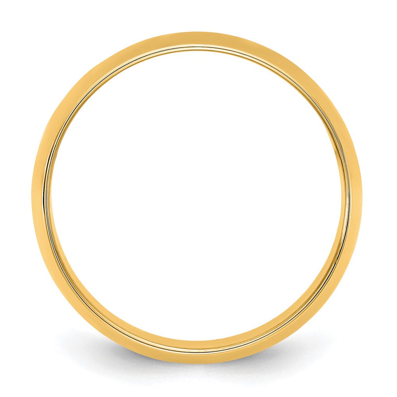 14KY 9mm LTW Half Round Band Size 8.5