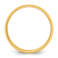 14KY 10mm LTW Half Round Band Size 12.5