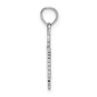 14k White Gold Small Snowflake Pendant