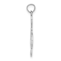 14K White Gold Treble Clef Charm