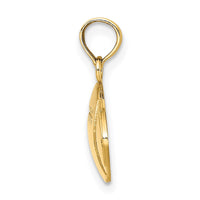 14K 2-D Engraveable Football Charm