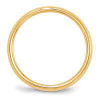 14KY 6mm Knife Edge Comfort Fit Band Size 14