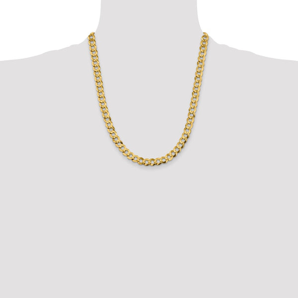 14k 8.3mm Lightweight Flat Cuban Chain