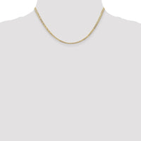 14k 3mm Open Concave Curb Chain