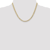 14k 4.5mm Open Concave Curb Chain