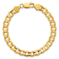14k 6.75mm Open Concave Curb Chain