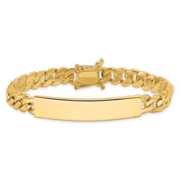 14k Hand-polished Curb Link ID Bracelet