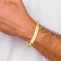 14k Hand-polished Curb Link ID Bracelet