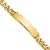 14k Hand-polished Curb Link ID Bracelet