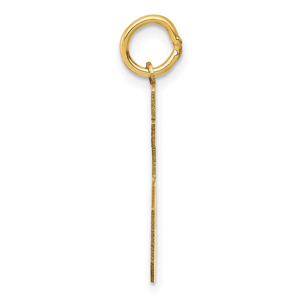 14k Medium Satin Number 85 Charm