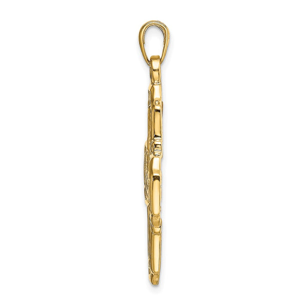 14k Four-Way Medal Pendant