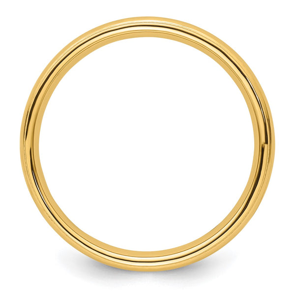 14KY 4mm Milgrain Comfort Fit Band Size 11