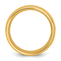 14KY 8mm Milgrain Comfort Fit Band Size 12.5