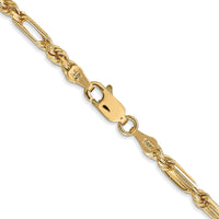 14k 3.0mm D/C Milano Rope Chain