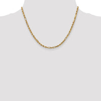 14k 3.0mm D/C Milano Rope Chain